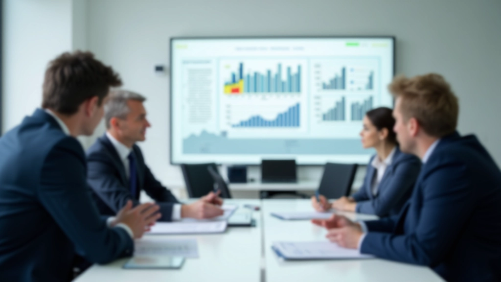 Geschäftsmeeting zur Besprechung wirtschaftlicher Strategien