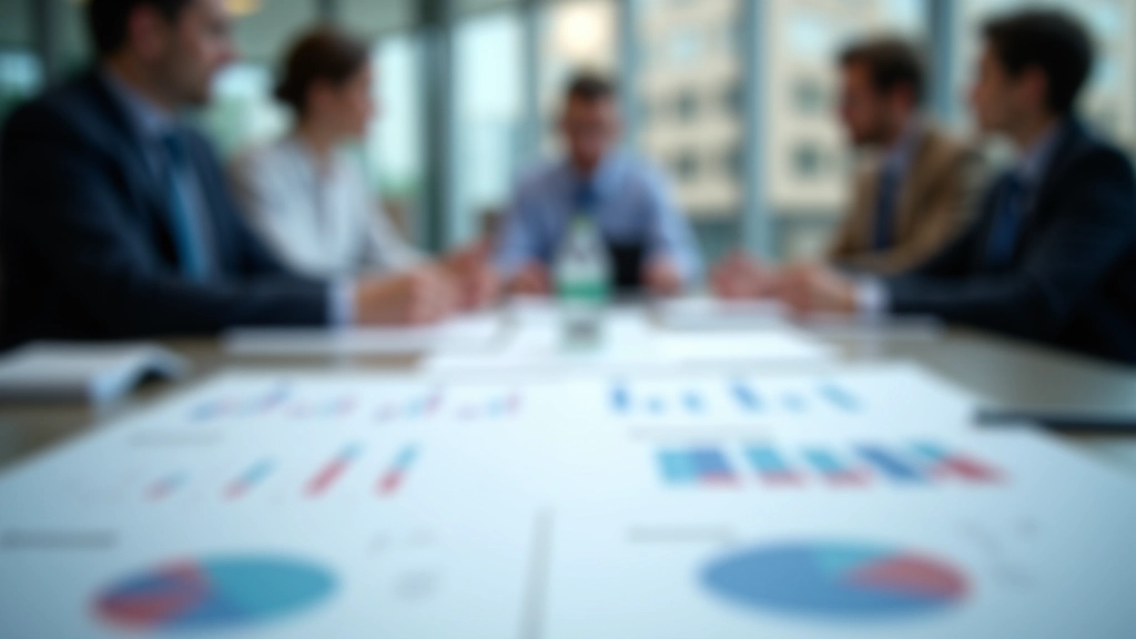 Konferenztisch mit Dokumenten, Charts und Bundesbank-Logo, zeigt Zentralbankratssitzung