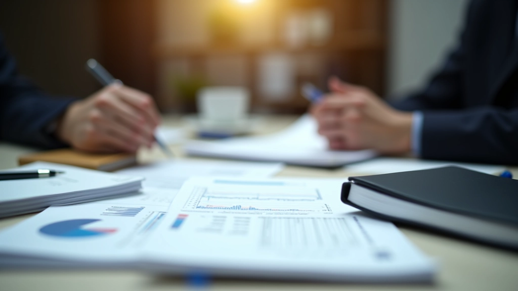 Arbeitsplatz eines Ökonomen mit Analysematerialien und Daten