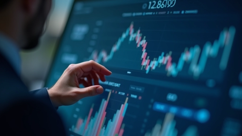 Finanzanalyse und wirtschaftliche Trends auf digitalen Displays