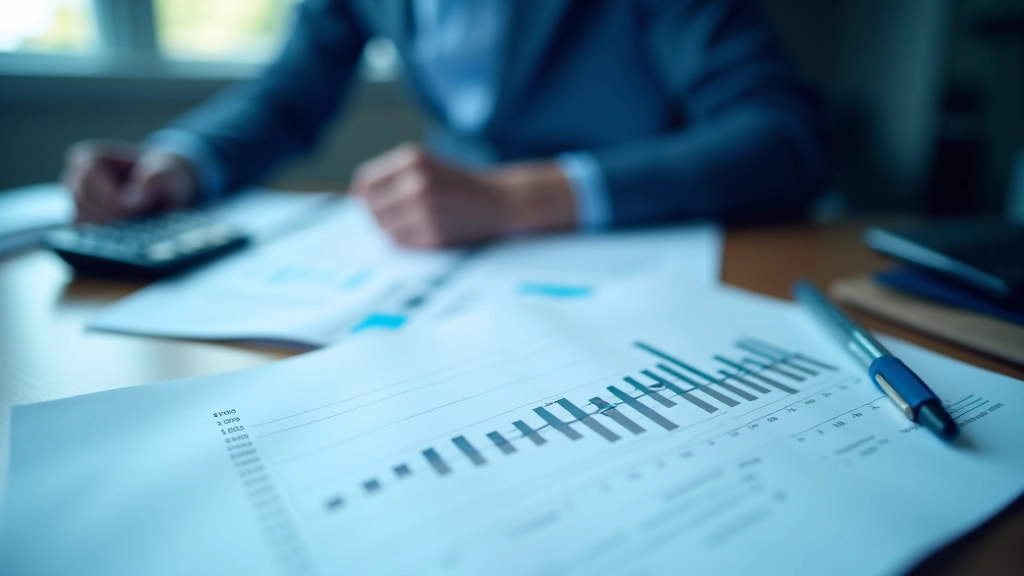 Inflationsrate-Diagramm mit steigenden Linien und roten Markierungen auf blauem Hintergrund